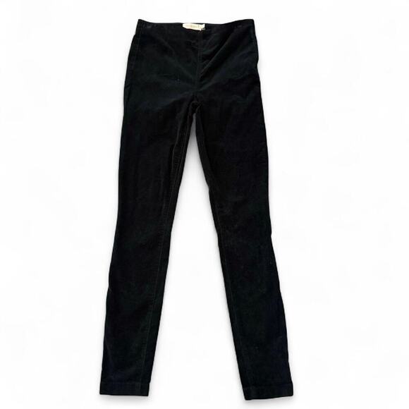 Tory Burch black corduroy straight Skinny leg pants  Size 24 - Picture 1 of 7